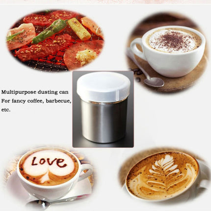Stainless Steel 304 Dusting Powder Condiment Tank Fine Mesh Barrel Cocoa Powder Household Kitchen Tools-garmade.com