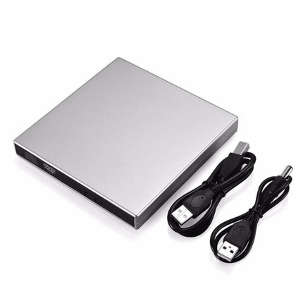 USB 2.0 Portable Ultra Slim External Slot-in DVD-RW CD-RW CD DVD ROM Player Drive for PC-garmade.com