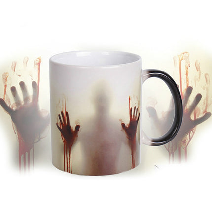 The Walking Dead Mug Color Changing Heat Sensitive Ceramic Coffee Mug 301-400ml(Black)-garmade.com