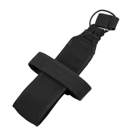 Portable Outdoor Travel Nylon Adjustable Cover Holster Kettle Bag Water Bottle Pouch(Black)-garmade.com