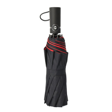 Two-Color Three-Fold Wind-Proof Sunscreen Umbrella(Red)-garmade.com