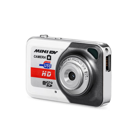 X6 Portable Ultra Mini HD Kids Digital Camera DV Camcorder with Key Ring, Support TF Card(Glamour Gray)-garmade.com