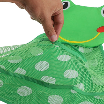 Baby Shower Bath Toys Storage Mesh Bag with Strong Suction Cups(Yellow)-garmade.com