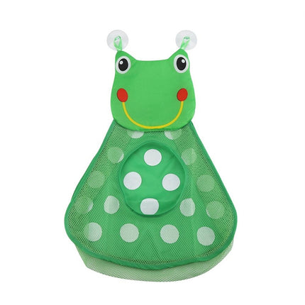 Baby Shower Bath Toys Storage Mesh Bag with Strong Suction Cups(Green)-garmade.com