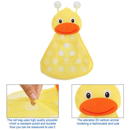 Baby Shower Bath Toys Storage Mesh Bag with Strong Suction Cups(Green)-garmade.com