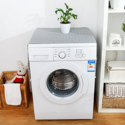 55x130cm Household Washing Machine Dust Cover Kitchen Refrigerator Dustproof Cover(Gray Arrow)-garmade.com
