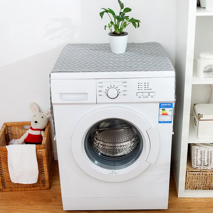 55x130cm Household Washing Machine Dust Cover Kitchen Refrigerator Dustproof Cover(Dandelion)-garmade.com