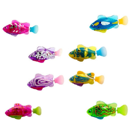 Simulation Electric Fish Babies Shower Toy with Swimming & Lighting Function(Color Random Delivery)-garmade.com