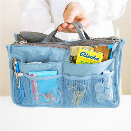 Waterproof Folding Travel Bag Nylon Large Capacity Sundries Storage Bag(Sky Blue)-garmade.com