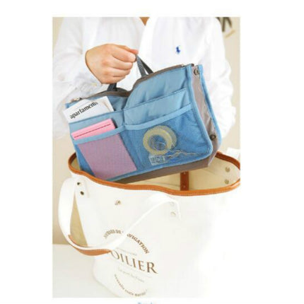 Waterproof Folding Travel Bag Nylon Large Capacity Sundries Storage Bag(Sky Blue)-garmade.com