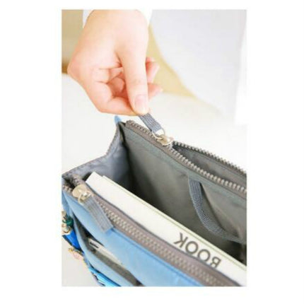 Waterproof Folding Travel Bag Nylon Large Capacity Sundries Storage Bag(Sky Blue)-garmade.com