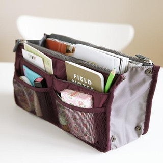 Waterproof Folding Travel Bag Nylon Large Capacity Sundries Storage Bag(Wine)-garmade.com