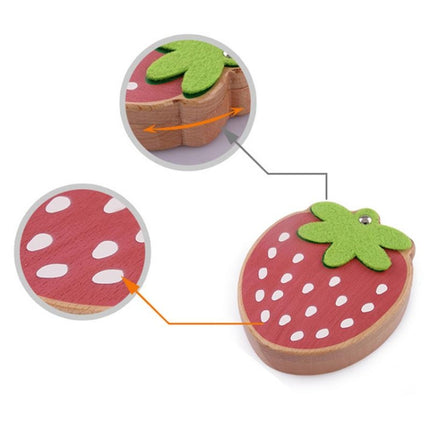 Strawberry Preserved Baby Teeth Wooden Preservation Box(English Stickers)-garmade.com