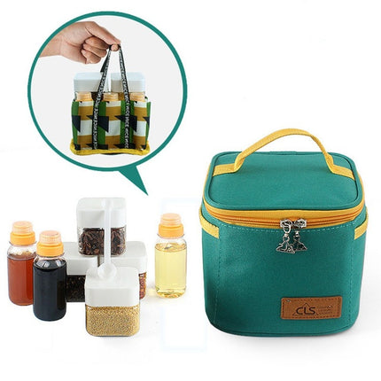 CLS Outdoor Seasoning Bottle Set Portable Seasoning Jar Barbecue Utensil Combination-garmade.com