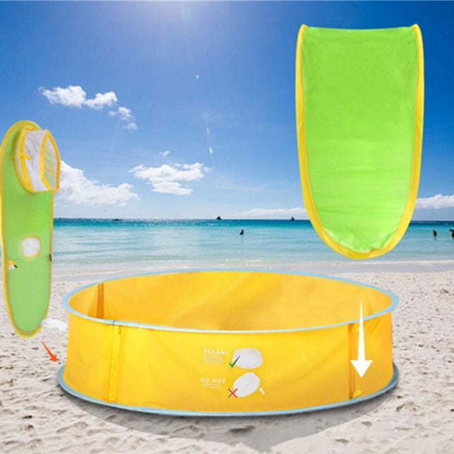 Childrens Tent Game House Automatic Speed Open Beach Pool Tent-garmade.com