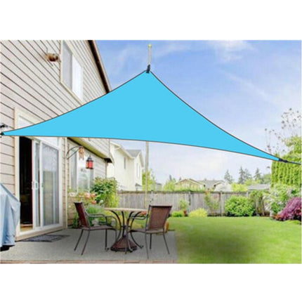 Outdoor Sunshade Triangle Sky Screen Simple Sun Protection Canopy, Size:4X4X4M(Random Color)-garmade.com