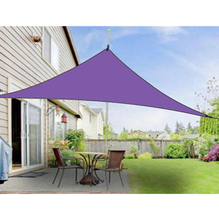 Outdoor Sunshade Triangle Sky Screen Simple Sun Protection Canopy, Size:4X4X4M(Random Color)-garmade.com