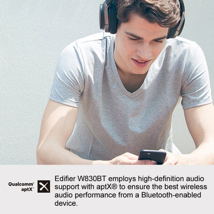 Edifier W830BT Wireless Bluetooth Headset Sports Phone Computer Music Headset(White)-garmade.com