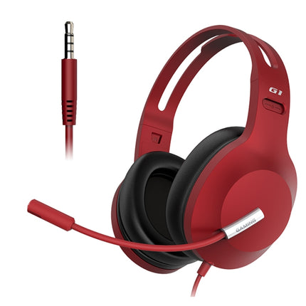 Edifier HECATE G1 Standard Edition Wired Gaming Headset with Anti-noise Microphone, Cable Length: 1.3m(Red)-garmade.com
