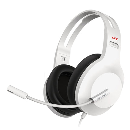 Edifier HECATE G1 Standard Edition Wired Gaming Headset with Anti-noise Microphone, Cable Length: 1.3m(White)-garmade.com