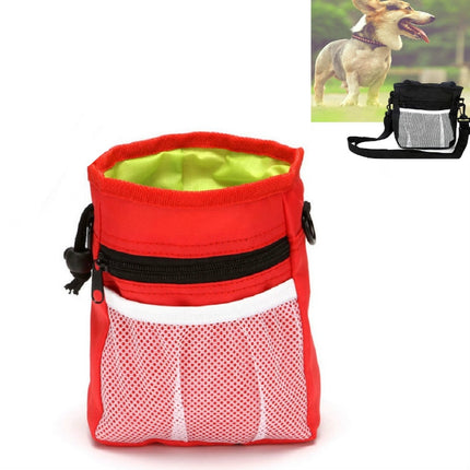 Pet Snack Bag Training Waist Bag Out Multifunctional Pet Training Bag(Red)-garmade.com