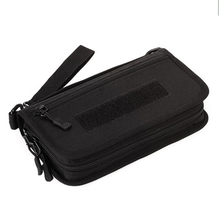 Outdoor Travel Passport Wallet 6 Inch Mobile Phone Bag(Black)-garmade.com