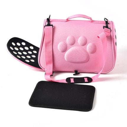 Cats and Dogs Go Out Portable Breathable Foldable EVA Pet Bag, Size:43×25×26cm(Green)-garmade.com