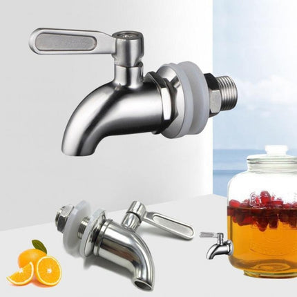 Drink Dispenser Beverage Wine Barrel Tap Spigot Stainless Steel Coffee Juice Faucet-garmade.com