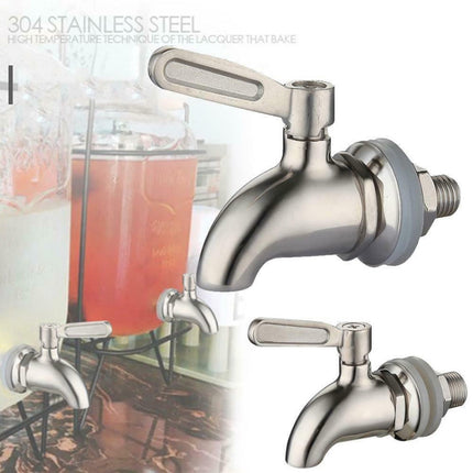 Drink Dispenser Beverage Wine Barrel Tap Spigot Stainless Steel Coffee Juice Faucet-garmade.com