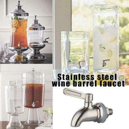 Drink Dispenser Beverage Wine Barrel Tap Spigot Stainless Steel Coffee Juice Faucet-garmade.com