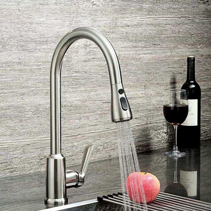 Kitchen Horn Button Switch Pausable Faucet Sprinkler Water Saving Nozzle Sprayer Filter-garmade.com