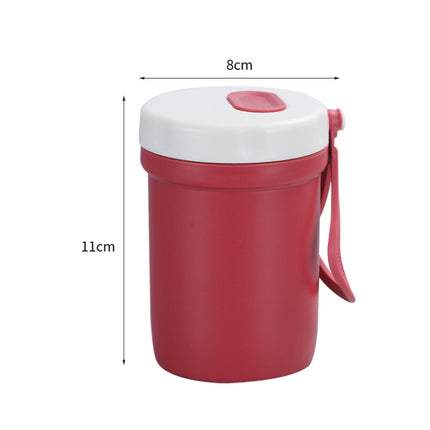 Creative Plastic Breakfast Drink Porridge Soup Anti-scald Microwave Oven Soup Cup(Red)-garmade.com