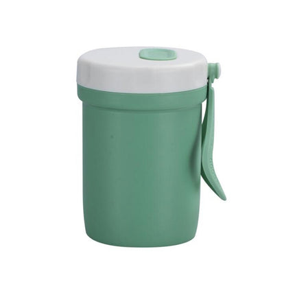 Creative Plastic Breakfast Drink Porridge Soup Anti-scald Microwave Oven Soup Cup(Green)-garmade.com