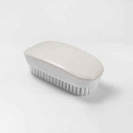 Household Soft Hair Decontamination Shoe Brush Colorful Cleaning Laundry Brush(White)-garmade.com