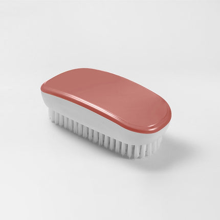 Household Soft Hair Decontamination Shoe Brush Colorful Cleaning Laundry Brush(Red)-garmade.com