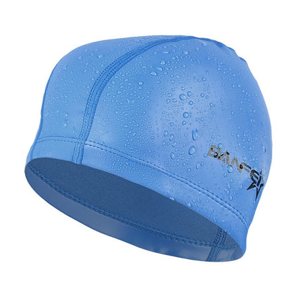 Adult Unisex PU Coated Comfortable Waterproof Swimming Cap(Royal Blue)-garmade.com