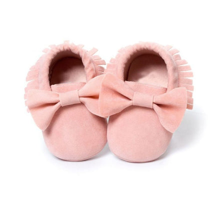 Baby Girls Shoes First Walkers Newborn Baby Moccasins Soft Sole Non-slip Footwear Shoes(Blue)-garmade.com