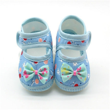 3 Pairs Baby Infant Shoes Girls Dot Lace Soft Sole Prewalker Warm Casual Flats Shoes(Butterfly Blue)-garmade.com