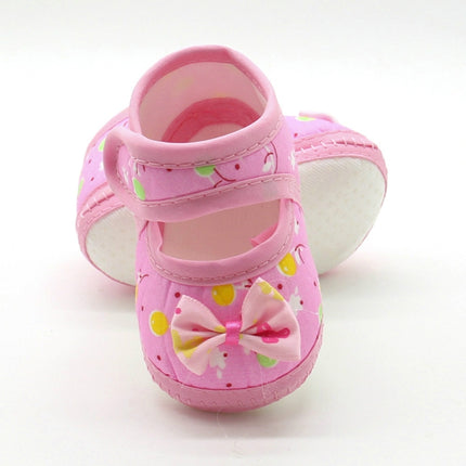 3 PCS Baby Infant Shoes Girls Dot Lace Soft Sole Prewalker Warm Casual Flats Shoes(Butterfly Pink)-garmade.com