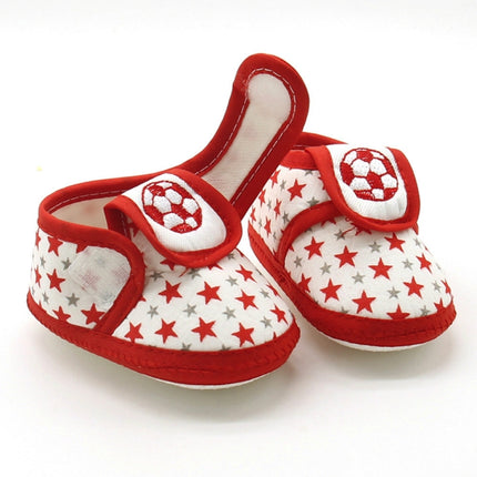 3 PCS Baby Infant Shoes Girls Dot Lace Soft Sole Prewalker Warm Casual Flats Shoes(Red Flower )-garmade.com
