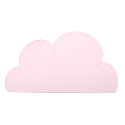 Children Cloud Silicone Placemat Waterproof Environmental Protection Student Table Mat, Color:Light Pink-garmade.com