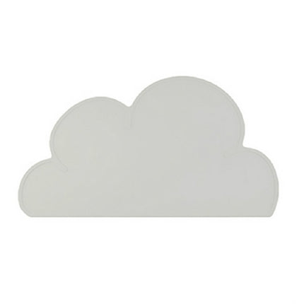 Children Cloud Silicone Placemat Waterproof Environmental Protection Student Table Mat, Color:Light Gray-garmade.com