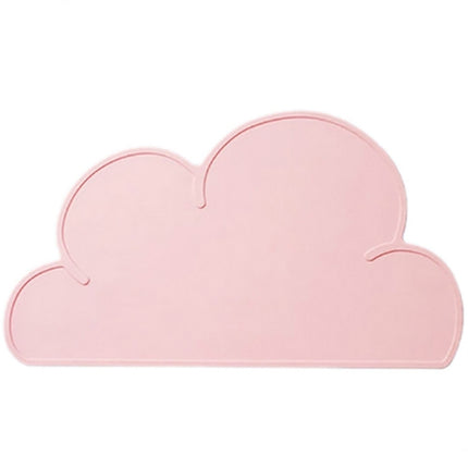 Children Cloud Silicone Placemat Waterproof Environmental Protection Student Table Mat, Color:Dark Pink-garmade.com
