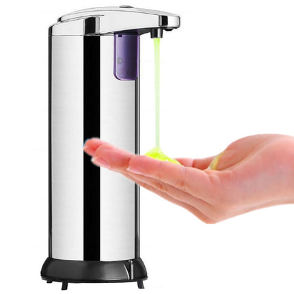 250ML Stainless Steel Automatic Soap Dispenser Infrared Sensor Soap Dispenser-garmade.com