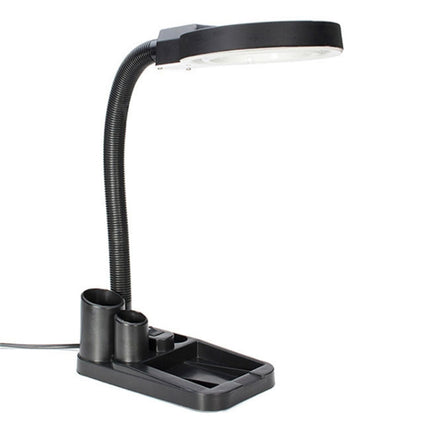 5X-10X Desktop A808LED Magnifying Glass Desk Lamp Welding Illuminator, Plug Type: US Plug-garmade.com