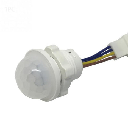 Indoor Outdoor Infrared Light Motion Sensor Time Delay PIR Switch LED Sensitive Night Lamp, AC 220V-garmade.com