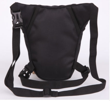 Black Motocross leg bag Motorcycle riding bag Knight waist bag outdoor multi-function bag-garmade.com