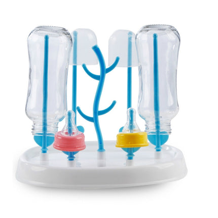 Baby Bottle Drying Rack Simple Tree Shape Cleaning Dryer Detachable Useful Infant Milk Cup Nipple Pacifier Holder(Blue)-garmade.com
