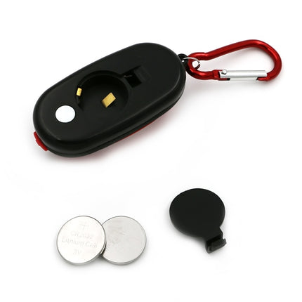 Portable Mini Keychain Pocket Torch COB LED Light Flashlight Lamp with 3 Modes(Red)-garmade.com