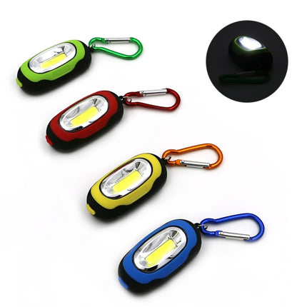 Portable Mini Keychain Pocket Torch COB LED Light Flashlight Lamp with 3 Modes(Green)-garmade.com